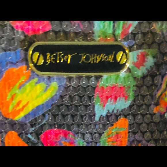 “Betsey Johnson” Satchel with sequins - Picture 5 of 5